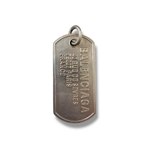 Balenciaga Punk Tag ID Pendant - Picture 1 of 6